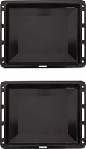 ICQN Oven Bakplaat Set - 2 stuks - 455x375x30 mm - Geëmailleerd
