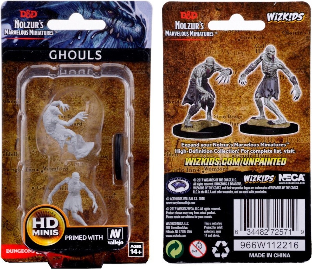 D&D Nolzur's Marvelous Miniatures - Ghouls – 2 miniaturen