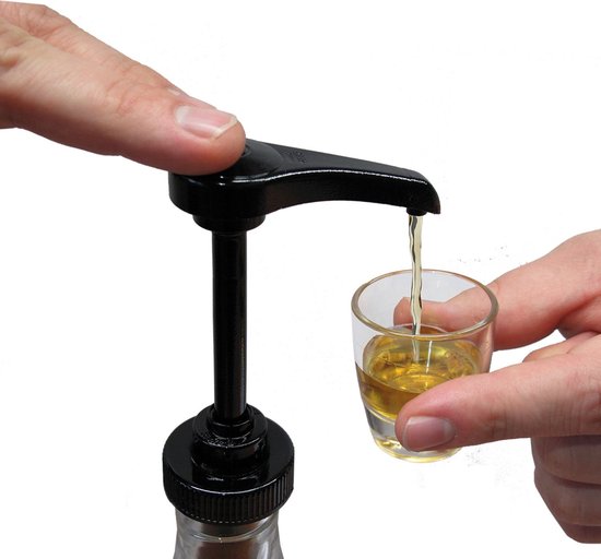 Siroop Pomp Dispenser Herbruikbare Zwarte Koffie Siroop Flessen Pompen Dispensers voor 1 Liter Flessencontainers Geweldig voor Thuis Koffie Bar Hand Sanitizer en Shampoo 5 STKS