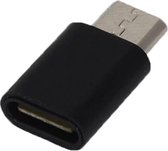 USB C naar Micro USB - Zwart - USB verloop - USB C Adapter - Compact USB C verloop naar Micro USB | Type-C Connector