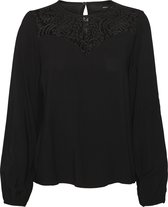 VERO MODA VMVICA L/S LACE TOP GA Dames T-shirt - Maat M