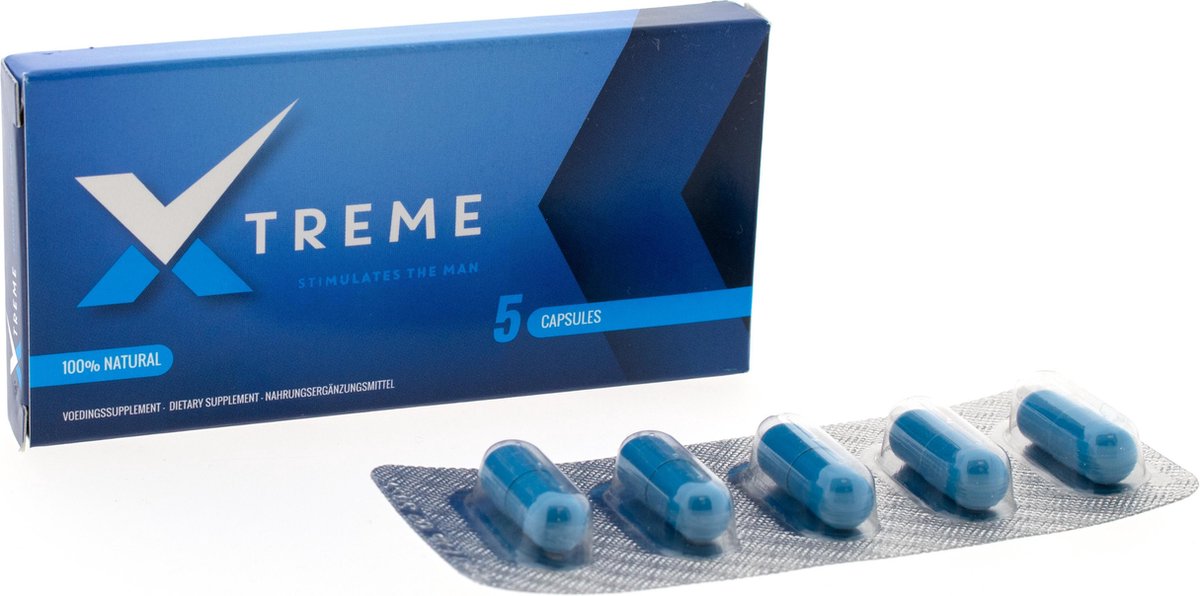 Xtreme Libido 5 capsules - Erectie Pil Voor Mannen - Het 100%