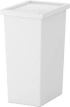 PRULLENMAND -IKEA FILUR - BIN met deksel, wit - L - (WK 02122)