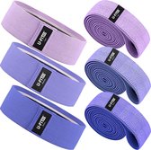 U Fit One® 6 Delige Resistance Band Set - Weerstandsbanden set - Fitness elastiek set - Elastieken - Weerstandsband - Fysiotherapie -Yogaband - Pilatesband - Yoga - Pilates