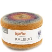 Kaleido nr.308 Kleur: Bordeauxpaars-Licht oranje-Grijs