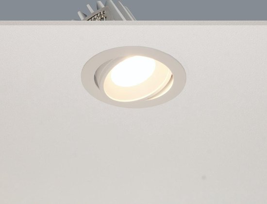 Inbouwspot Venice DL 1210 Wit - Ø9cm - LED 8W 2700K 1000lm - IP44 - Dimbaar > inbouwspot binnen wit | inbouwspots badkamer wit | inbouwspot keuken wit | inbouwspot wit| spot wit | led lamp wit