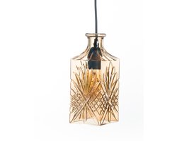 Meeuse-Led - Whiskey Hanglamp - Hanglamp Glas - E27 fitting - Hangpendule - Gold- incl. lichtbron Image