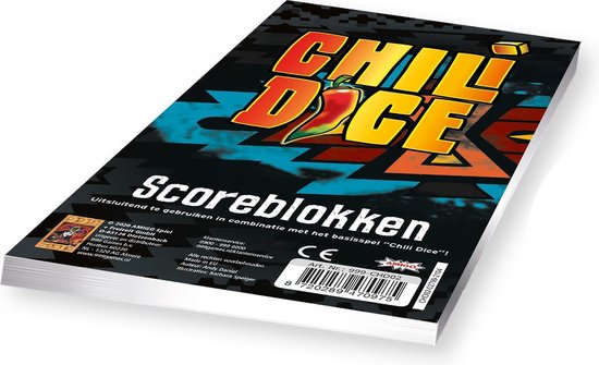 Afbeelding van het spel Scoreblokken Chili Dice  drie stuks Kaartspel