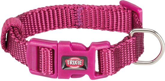 Trixie Active Comfort Hundehalsband – Aus Echtem Leder Mit Strass, Rosa, Größe 20-24 Cm (12 Mm Breit)