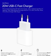 20Watt Apple Oplader USB‑C-lichtnetadapter oplaad blok geschikt voor I phone 14 13 12 11 X 8 USBC ingang