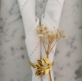 Gouden blad servetring | Servetring goud | Tafeldecoratie goud | Bruiloft decoratie | Tafel accessoire servetringen | Kerst