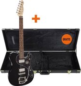 Elektrische gitaar Richwood Master Series Buckaroo Deluxe Tremola REG-375-MBK Milwood Zwart