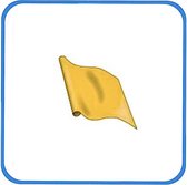 Gele vlaggen zonder print - set van 9 stuks