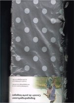 bagagedragerkussen/ coussin de porte- bagages/ hoes verwijderbaar/ wassen 30o/ 30 x 15 x 5 cm 300 g/ grijs met stippen wit/ 2 stuks