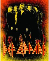 Metalen Wandbord Def Leppard The Band - 31,5 x 40,5 cm