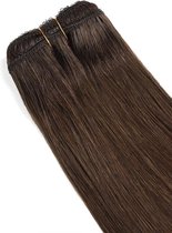 hair extensions weave hair weft 70cm chocolade bruin #4 / 70cm lengte