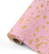 Collectiv Warehouse - Cadeaupapier - Inpakpapier - Kaftpapier - roze - goud - blush -SOW & GROW - 50x300 cm