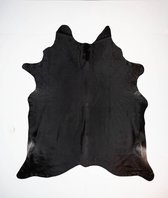 KOELAP Koeienhuid Vloerkleed - Zwart Egaal - 200 x 235 cm - 1003826