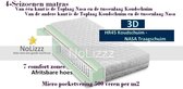 Aloe Vera - Eenpersoons Matras 3D - MICROPOCKET Koudschuim/Traagschuim 7 ZONE 25 CM - Gemiddeld ligcomfort - 80x200/25