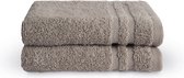 Byrklund Handdoeken set - Bath Basics - 2-delig - 2x 30x50 - 100% katoen - Taupe
