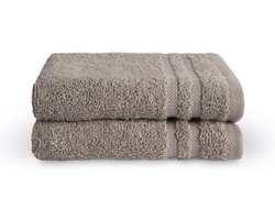 Byrklund Handdoeken set - Bath Basics - 2-delig - 2x 30x50 - 100% katoen - Taupe