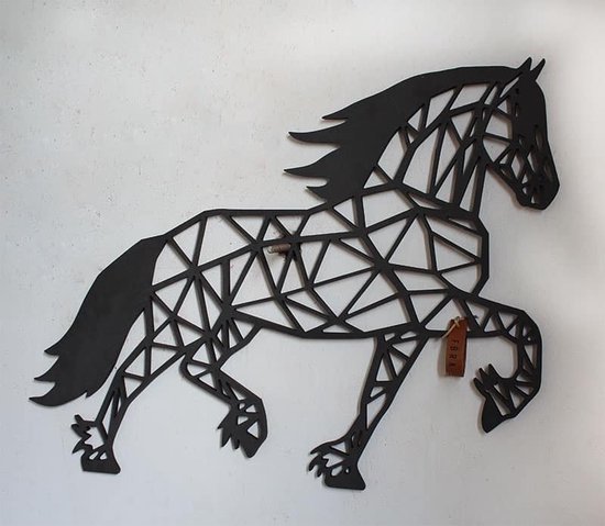 FBRK. Cheval de Trot Géométrique - Wood