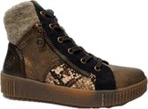 Rieker Veterbootee Y6421-25 Bruin Combi Warm Gevoerd