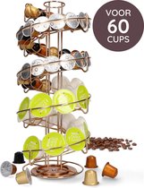 Nespresso Capsulehouder voor 60 Koffiecups – Roterend – Koffiecups Houder – Capsulehouder – Cuphouder – Goud
