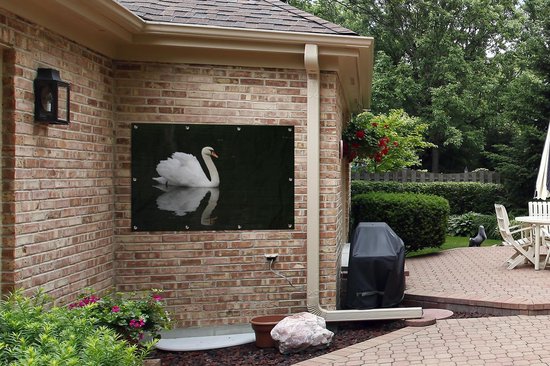 Affiche de jardin Gracieux nageur 120x80 cm - Toile de jardin / Toile d'extérieur / Peintures d'extérieur (décoration de jardin)