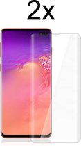 Samsung S10 Plus Screenprotector UV - Beschermglas Samsung Galaxy S10 Plus Screen Protector Glas - 2 stuks