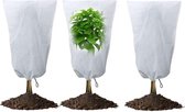 Set de couverture végétale - Housses de Housses de protection pour les plantes - 3 pièces - Hors gel - 120 x 80 cm