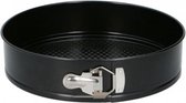 springvorm met bodem 28 cm staal zwart