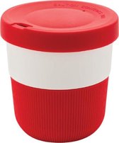 koffiebeker to go 8,6 cm plantaardig rood