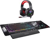 Redragon Game Empire - complete game setup - K512 RGB Toetsenbord - Quick-Fire Gaming Muis - RGB Headset met mic - Sfeervolle RGB Muismat