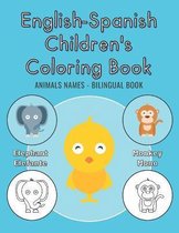 English-Spanish Children's Coloring Book - Animals Names - Bilingual Book