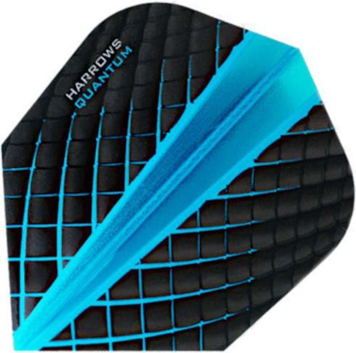 Harrows Dartflights Quantum 100 Micron Nylon Zwart/blauw