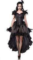 Mask Paradise Kostuum -L- Gothic Crow Lady Zwart