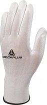 Delta Plus VE702 Gebreide Handschoen Polyamide/PU Wit - maat 10
