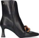 Notre-V 34061 Enkellaarsjes - Enkelboots met rits - Dames - Zwart - Maat 38