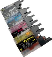 Inktplace Inkt cartridges / Alternatief Promo pakket 4 patronen BCMY Brother LC-1240 / 1280 XL | Brother DCP J925DW/ J525W/ J725W/ 6710dw/ J430W/ J625DW/ J6510d