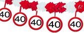 slinger 40 Verkeersbord 4 meter papier rood/wit