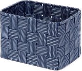 opbergmand Toronto 19 x 14 x 13 cm nylon blauw M