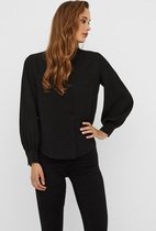 Vero Moda Blouse Vmaya L/s Pleat Shirt  Ga Noos 10238445 Black Dames Maat - XS