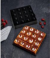 Graniet Brownie Bakvorm – Zwart