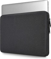 Apple MacBook Air - MacBook Air/ Pro - 15 inch - 4 Laags Neopreen - Laptophoes - Extra Vak- LaptopSleeve - Laptoptas - Duurzaam - Bestseller - Zwart