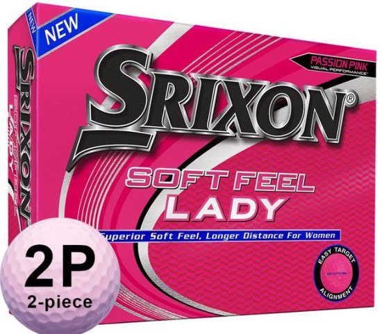 SRIXON SOFT FEEL LADY 12- PACK Pink van Merkloos — afbeelding 2