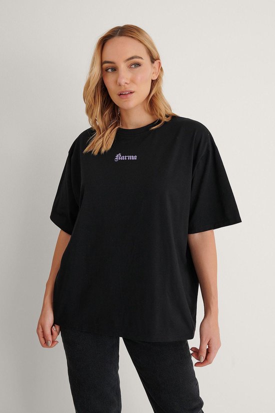 Kleding Dameskleding Tops & T-shirts T-shirts T-shirt Karma Zwart 