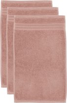 Bol.com Beddinghouse Sheer Gastendoek - set van 3 - 30x50 cm - Steenrood aanbieding
