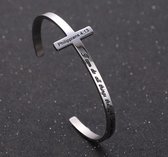 Christelijke armband in vorm van een zilver kruis - Philippians 4:13 - christelijk sieraad - cadeau - Jezus - God - kado - geloof