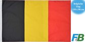 F4B België Vlag | 150x90 cm | Belgische Vlag | 100% Polyester | Messing Ogen | Weerbestendig